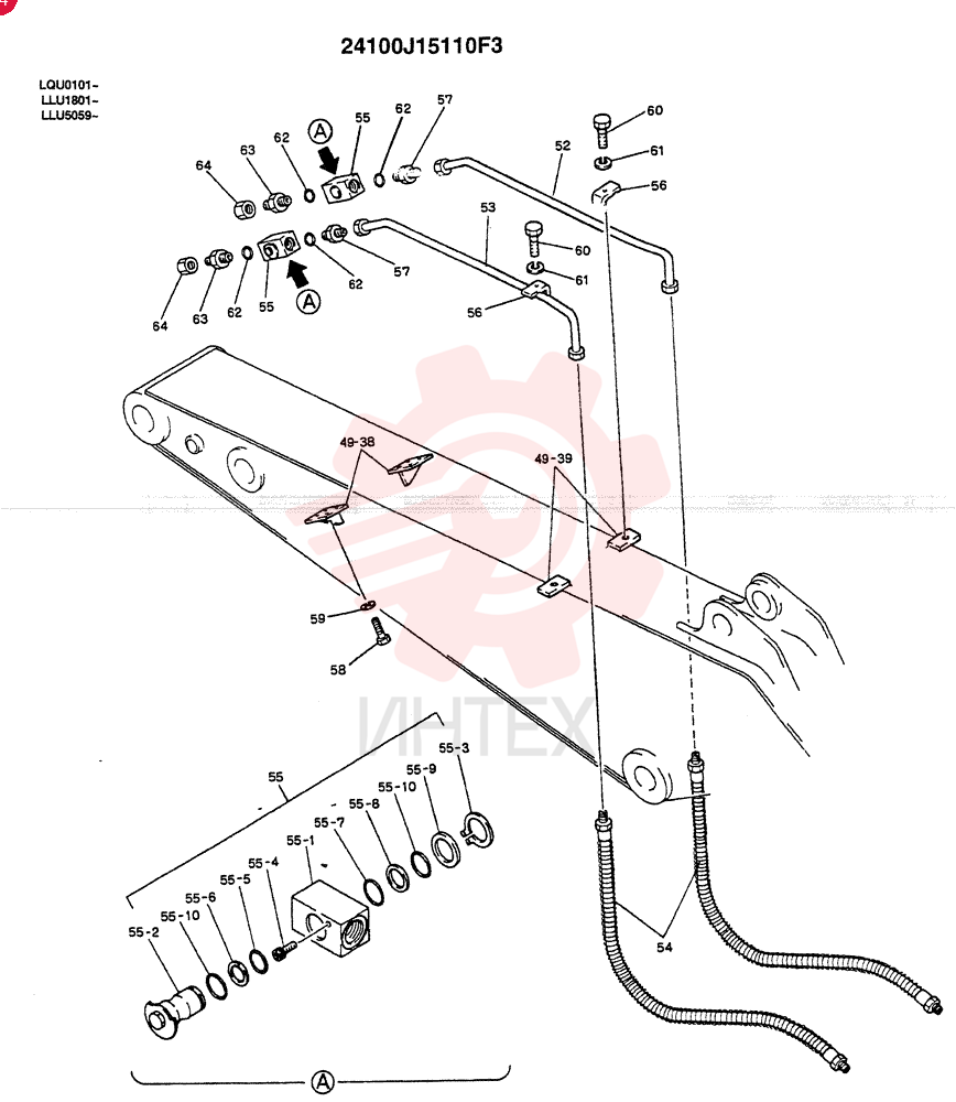 ARM ASSY., 3.66M(NIBBLER & BREAKER)(OPTION -N.A., EC.) 24100115110F3 (1)