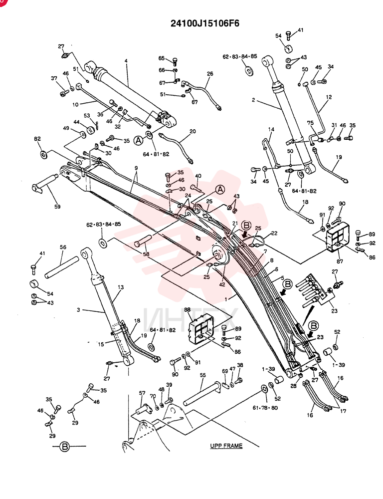 BOOM ASSY, 6.02M (EXTRA-OPTIONAL N.A,EC 24100J15106F6 (2)