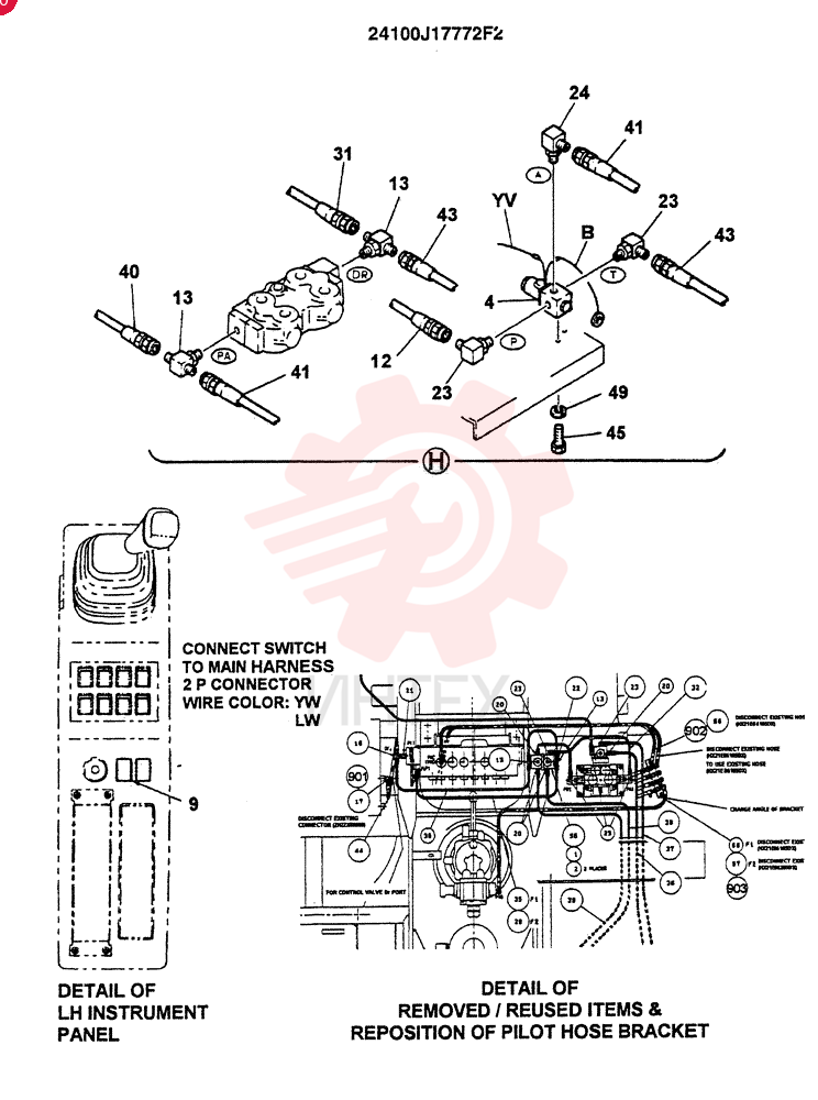 CONTROL ASSY, REMOTE (REWORK) (EXTRA & BREAKER) 24100J17772F2 (4)
