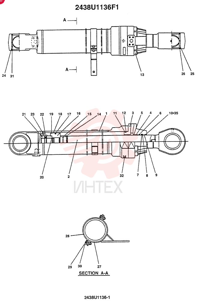 CYLINDER 2438U1136F1