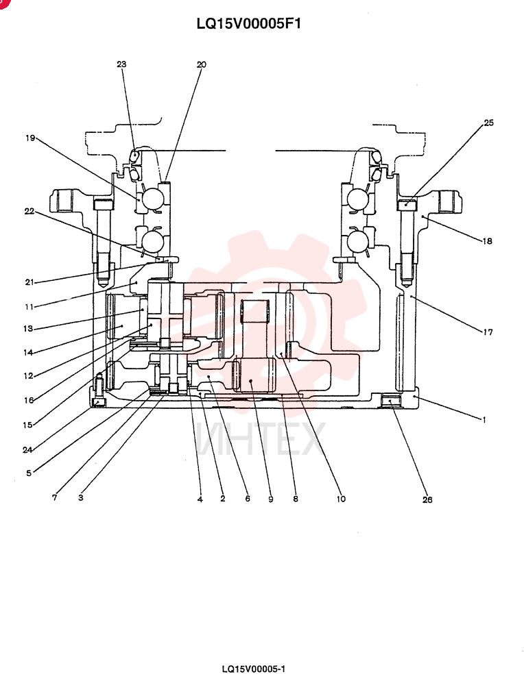 GEAR REDUCTION UNIT LQ15V00005F1