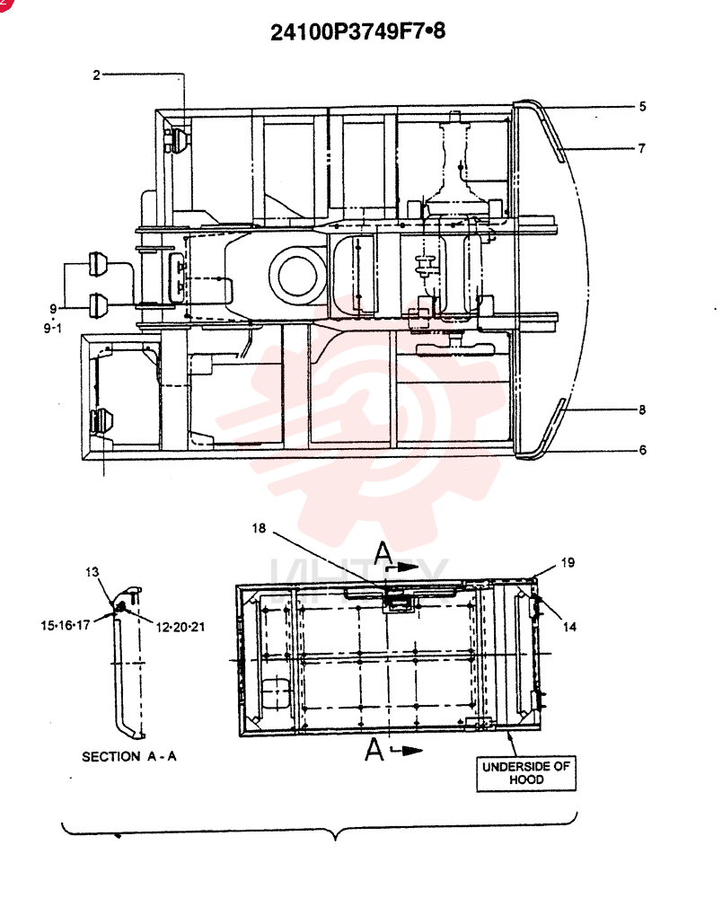 LAMP ASSY, (NA, S.A.) 24100P3749F7