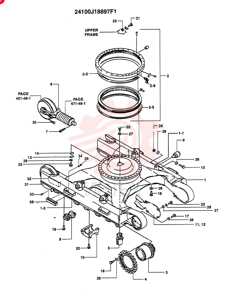 LOW INSTALLATION (OPTIONAL- EC) (NARROW LONG CRAWLER - NLC) 24100J18897F1