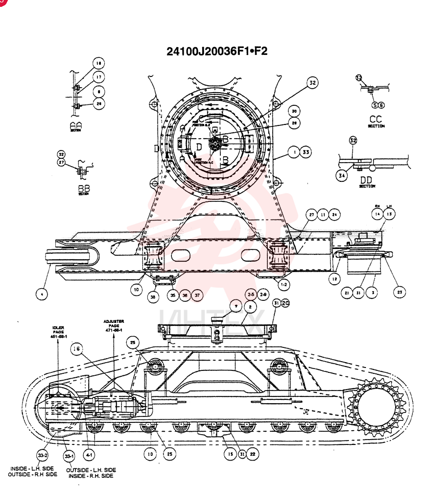 LOW INSTALLATION (OPTIONAL - MA.) (HEAVY DUTY HIGH & WIDE - HDHW)  1/98, Serial Range: -6/98