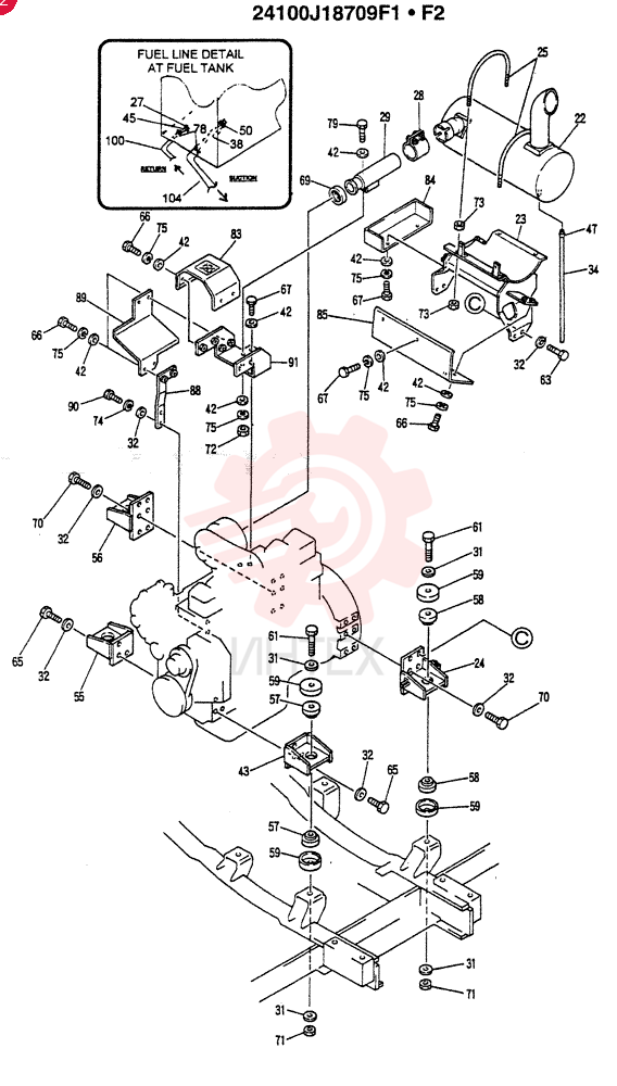 POWER PLANT ASSY (KAI, SA, ME) 24100J18709F1 (1)