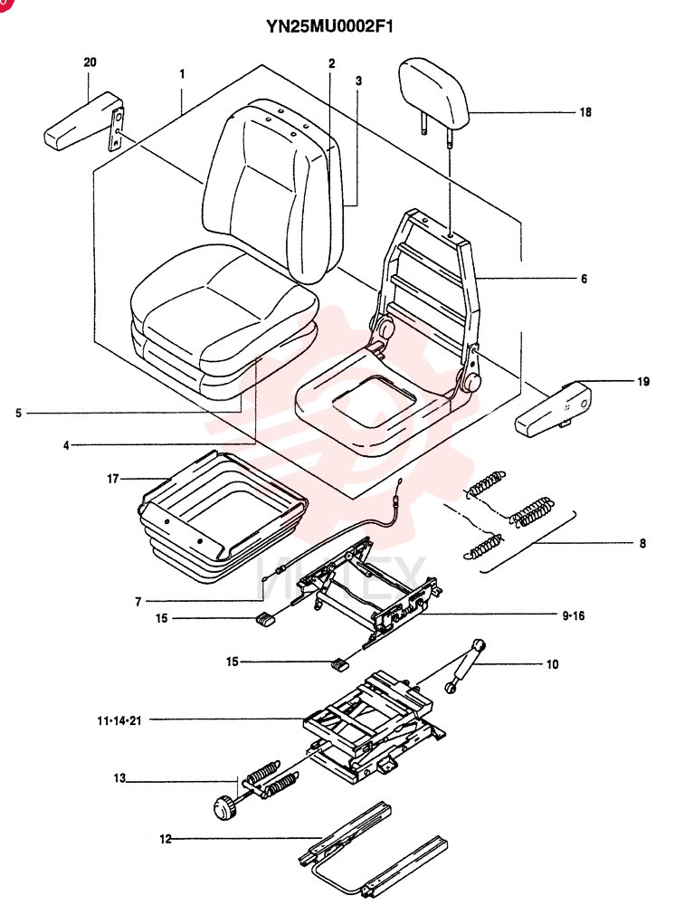SEAT YN25MU0002F1