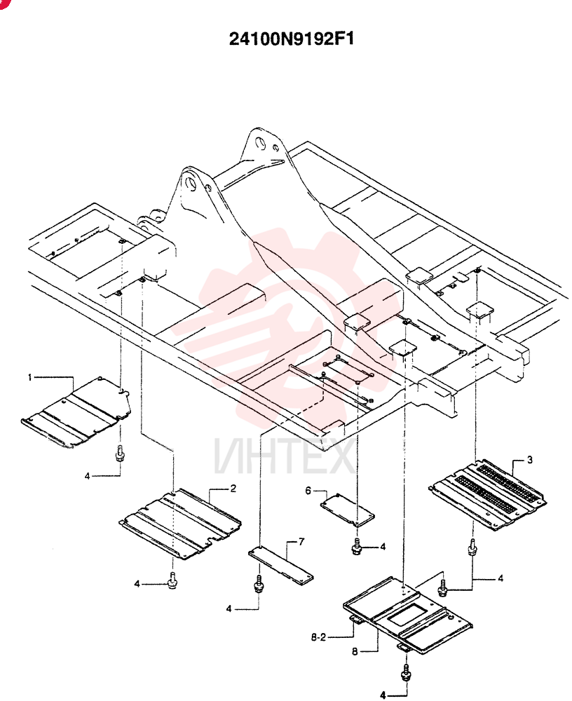 UNDERCOVER ASSY. 24100N3192F1