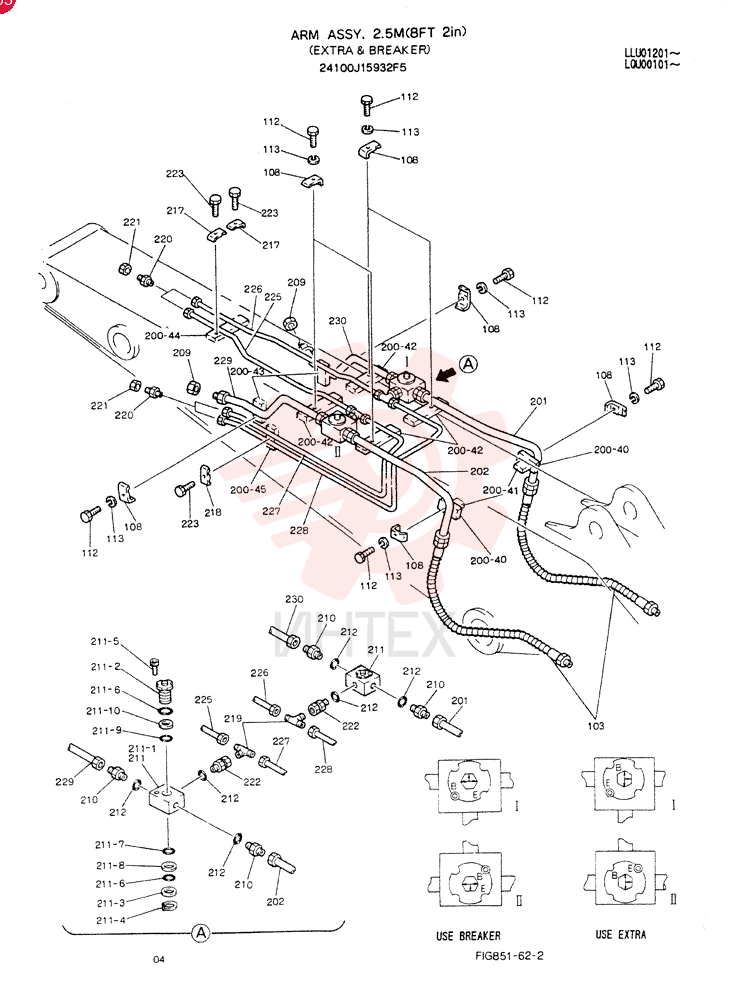 ARM ASSY, 2.5M 24100J15932F5 (1)