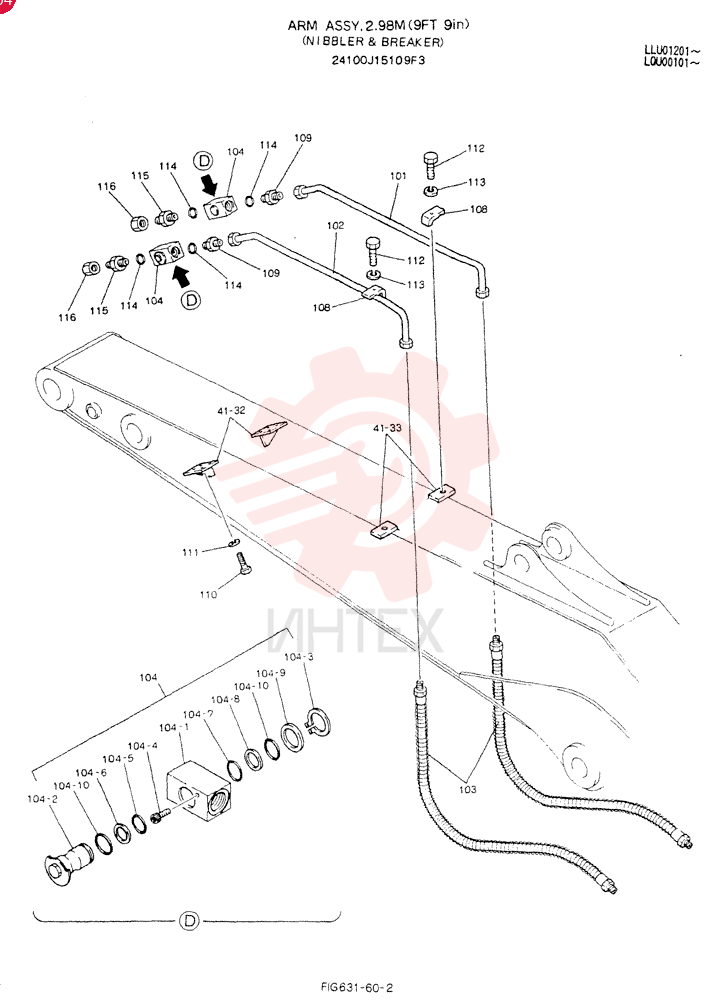 ARM ASSY, 2.98M 24100J15109F3 (1)