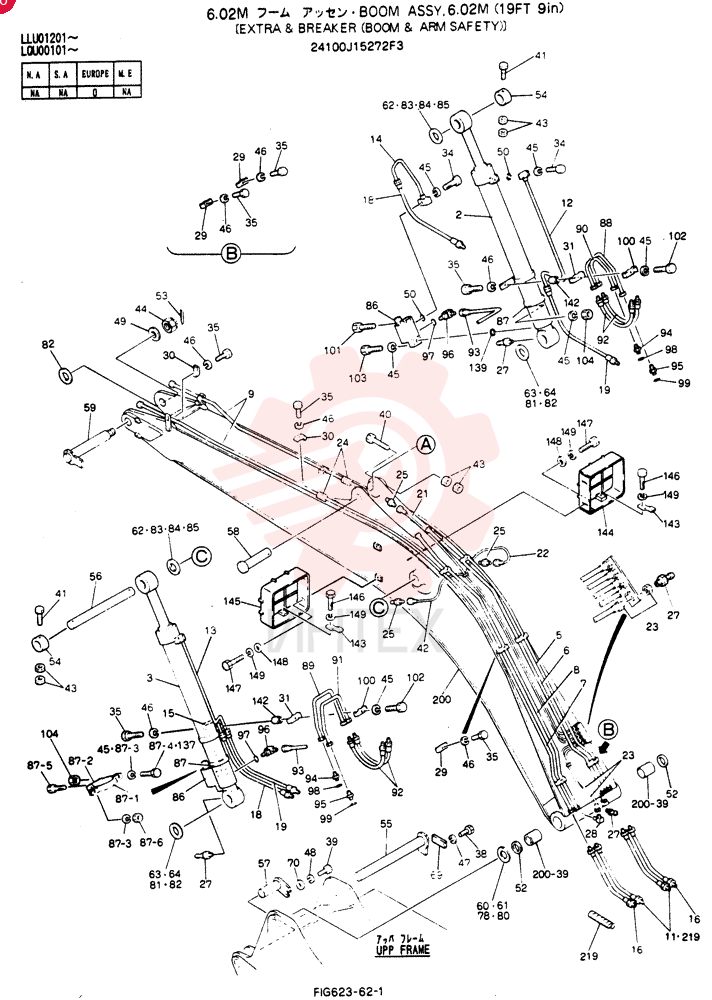 BOOM ASSY, 6.02M 24100J15272F3 (3)