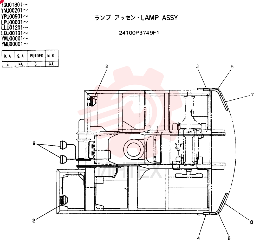 LAMP ASSY 24100P3749F1