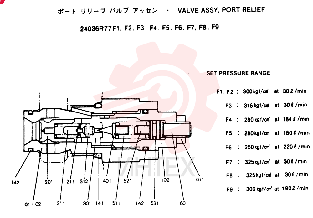 Схема (SK220LC) - MARK IV EXCAVATOR BTW LLU1201 - LLU1800 (1/95-12/97) 24036R77F1