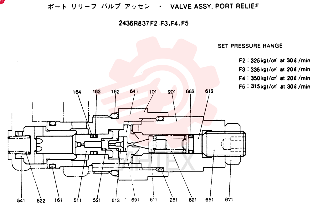 VALVE PRESSURE RELIE 2436R837F2