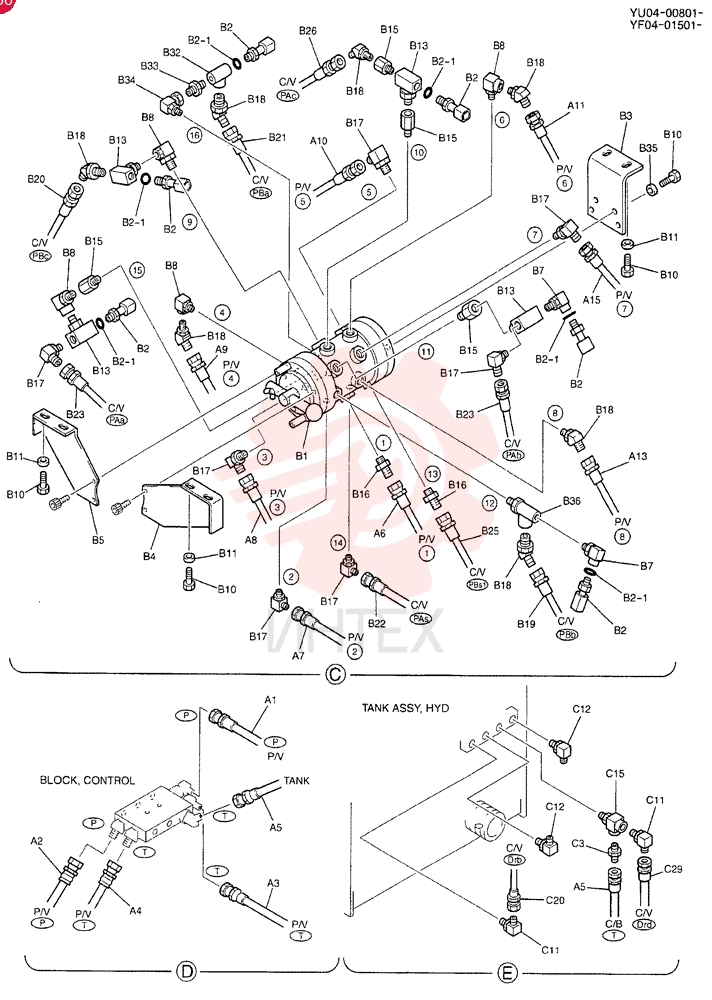 CONTROL LINES, REMOTE YF68H00005F1 (4)