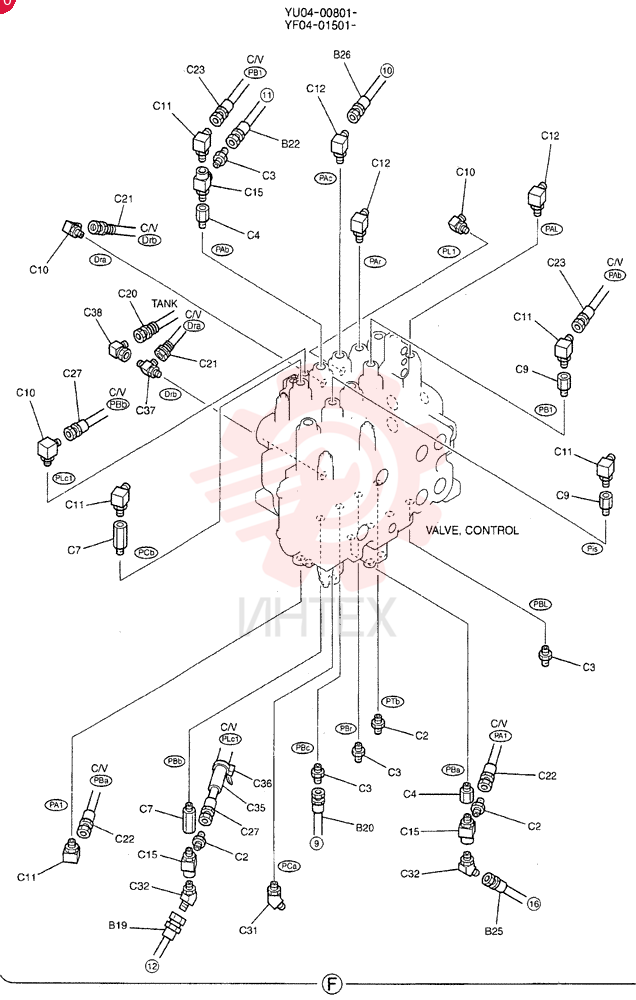 CONTROL LINES, REMOTE YF68H00004F1 (2)