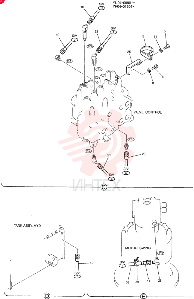 CONTROL LINES, VALVE YF64H00011F1 (2)