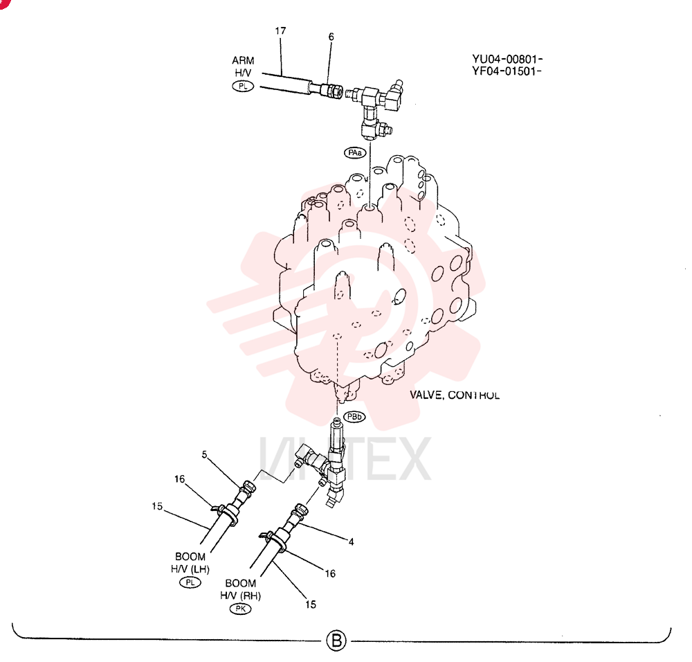 CONTROL LINES, VALVE (BOOM & ARM SAFETY) YF64H00007F1 (1)