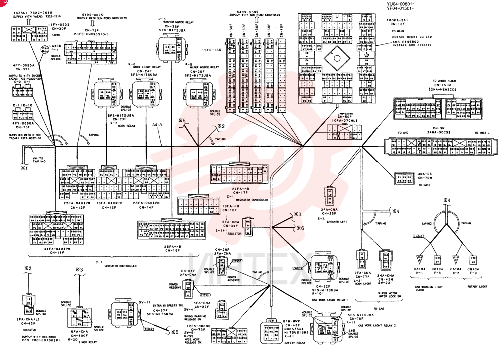 CONTROLLER ASSY, Serial Range: YU04-00801-YU04-00871 YF22E00020F1 (3)