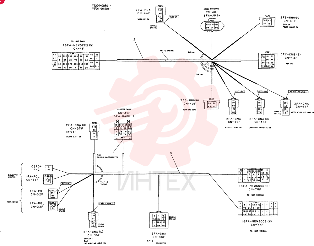 HARNESS ASSY, CAB YF14E00003F1 (3)