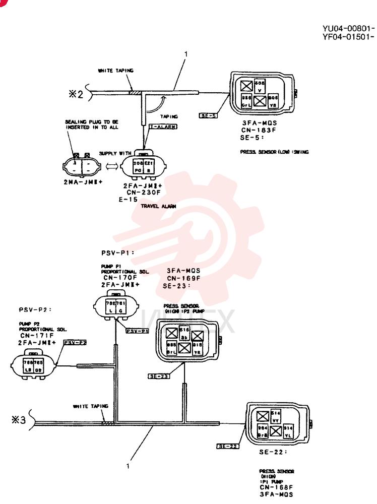 HARNESS ASSY, UPPER YF13E00006F1 (3)