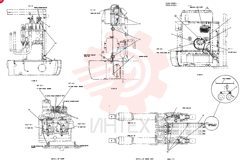 HARNESS ASSY, UPPER (EU) YF13E00005F1 (3)