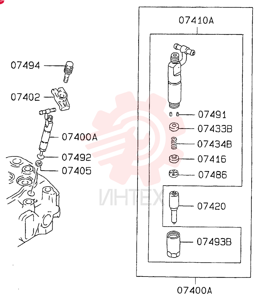 HOLDER, INJECTOR NOZ VAME440837 (2)