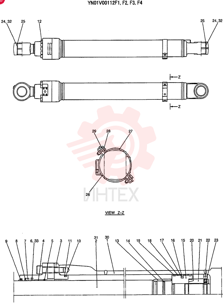 BUCKET CYLINDER YN01V00112F1