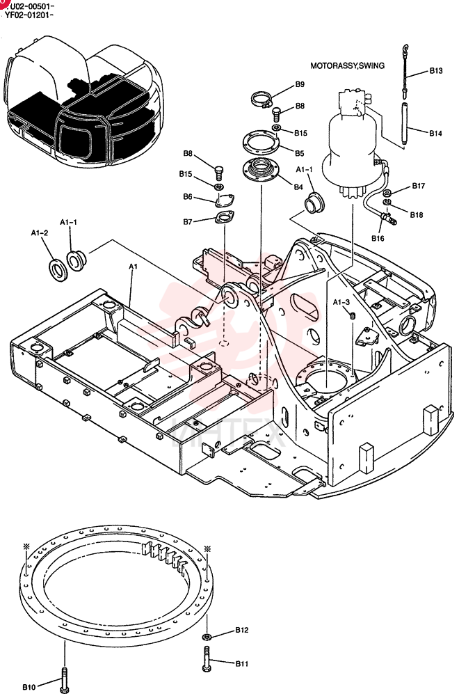 FRAME, UPP YF52F00006P1 (1)