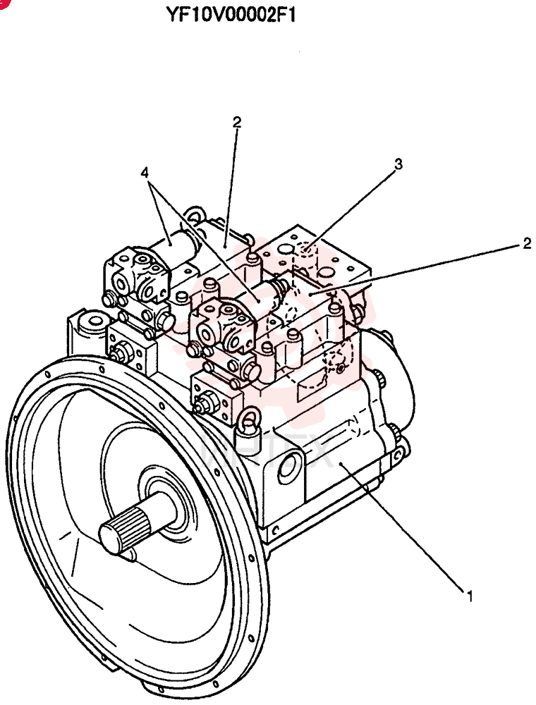 HYDRAULIC PUMP YF10V00002F1 (1)