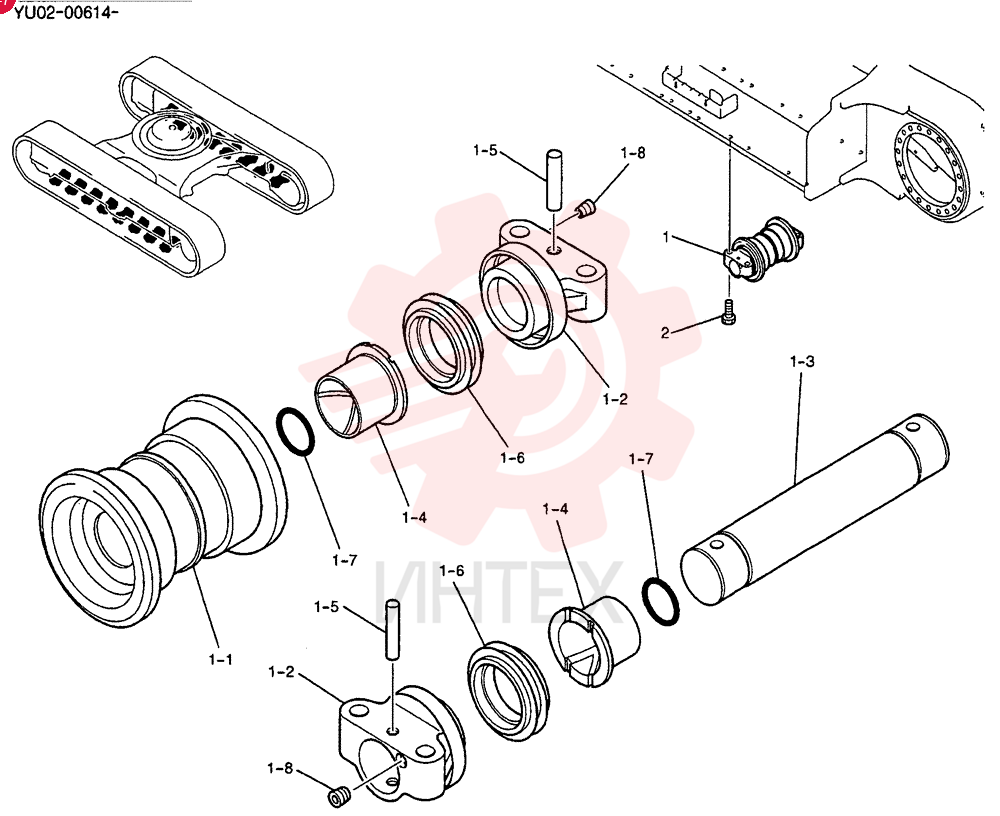 ROLLER ASSY, TRACK YF64D00003F1