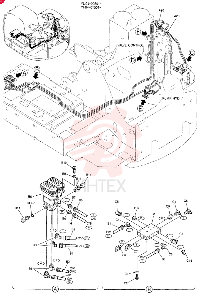 CONTROL LINES, PUMP YF06H00002F1 (3)