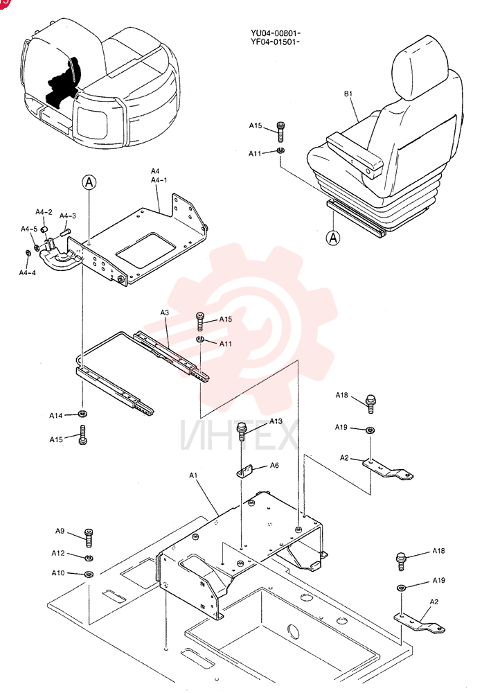 SEAT ASSY. YT25M00026F1 (1)