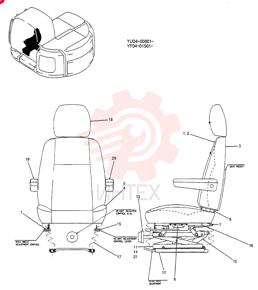 SEAT ASSY. YT25M00027F1