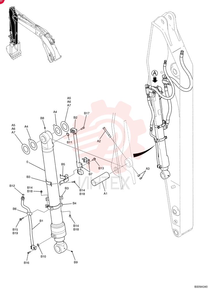 HYDRAULIC CYLINDER YN01V00153F1 (3)
