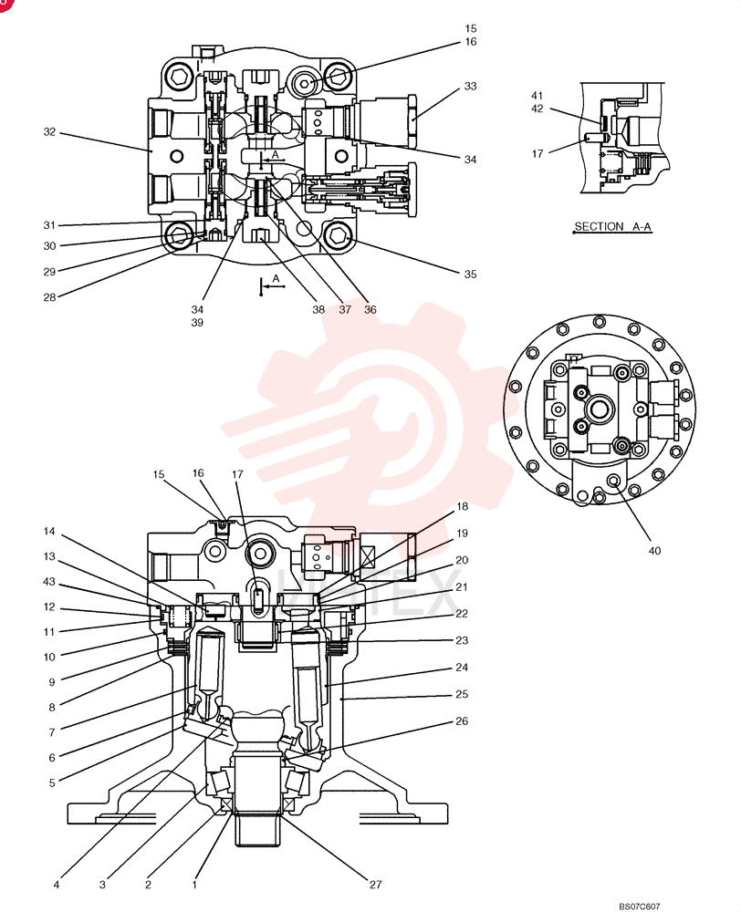 HYDRAULIC MOTOR YF15V00004F1