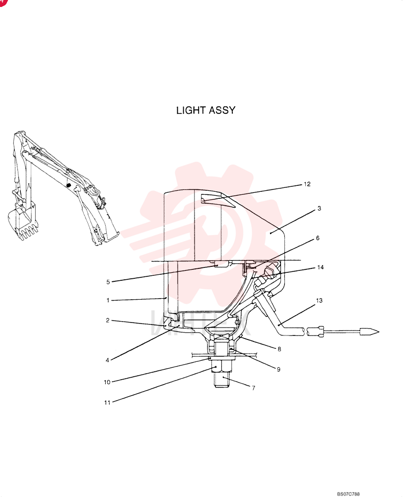 LIGHT ASSY. YW80S00001F1 (2)