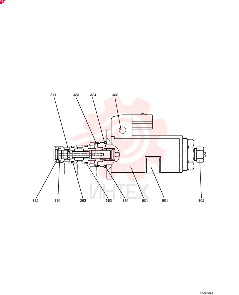 SOLENOID VALVE,Cartridge W/Coil YN35V00050F1