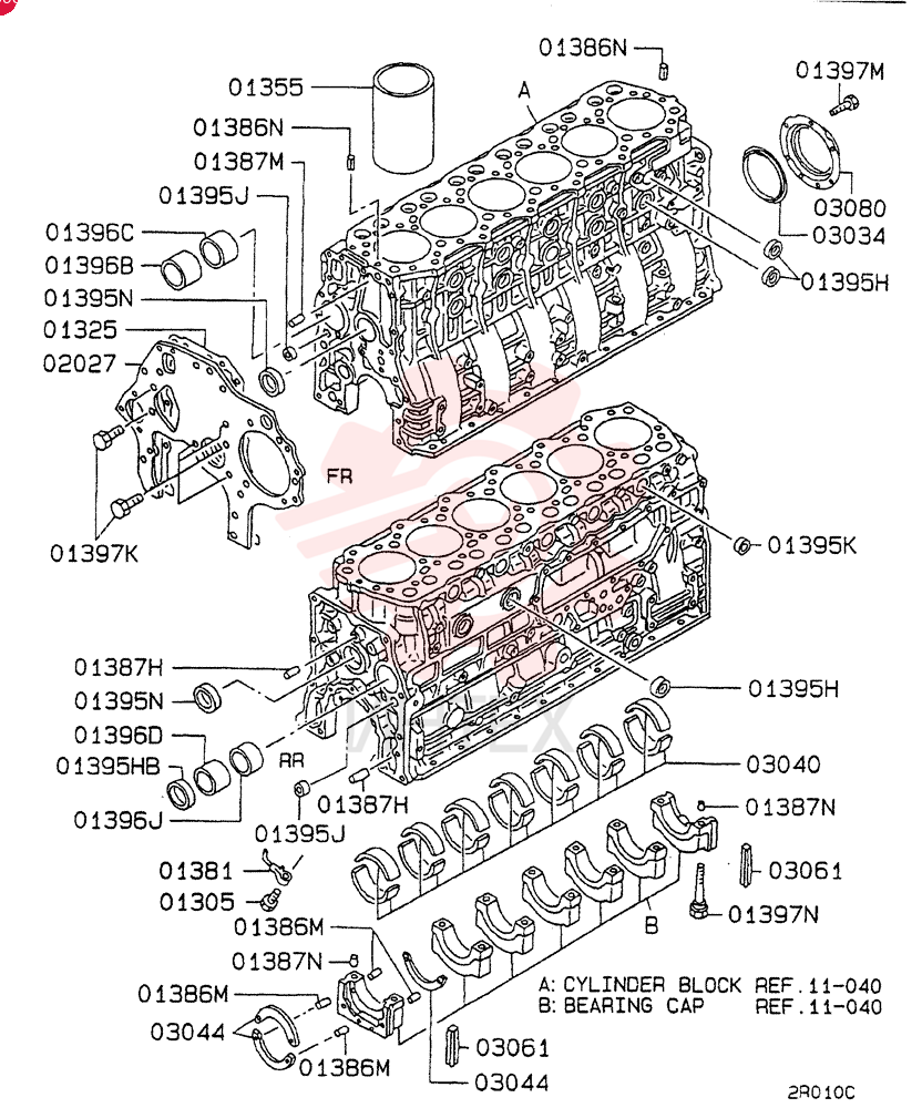 CHECK VALVE, CYLINDER BLOCK PISTON LUBRICANT, MANUFACTURER'S  PART NO. (ME012586)  9810-1  to
