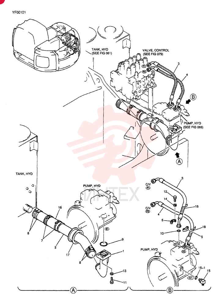 HYD LINES, PUMP YN30H00007F1