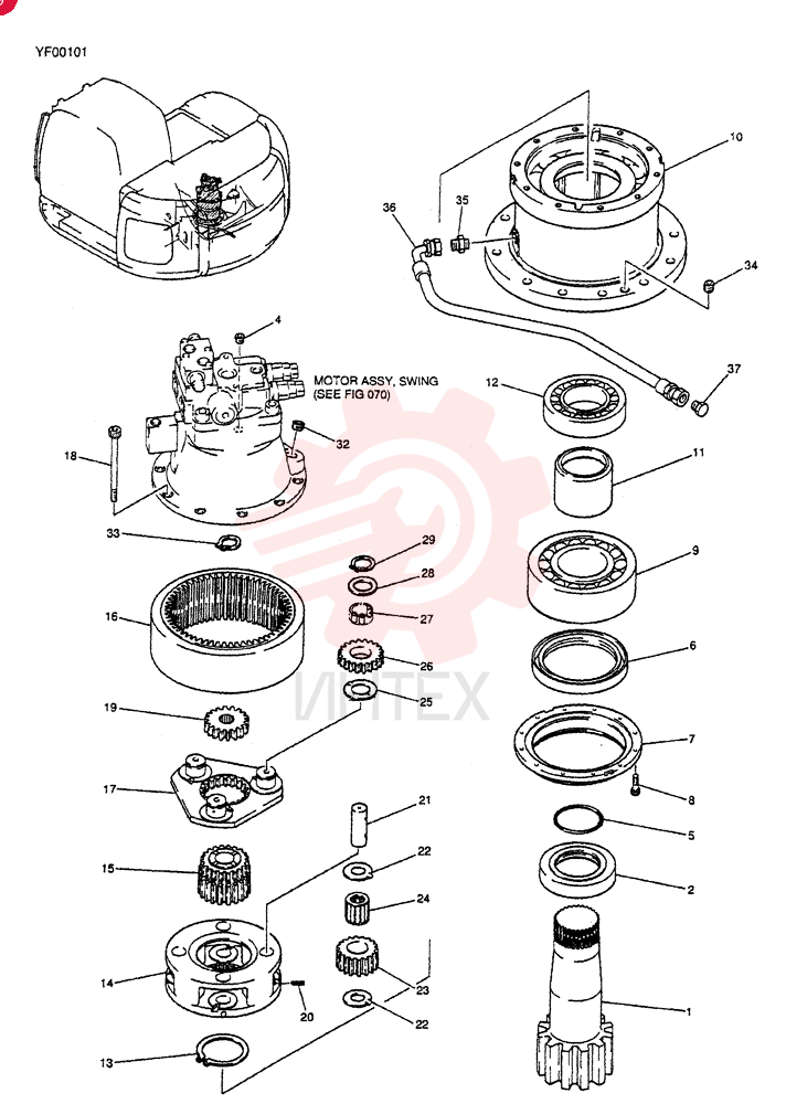 HYDRAULIC MOTOR YN32W00004F2