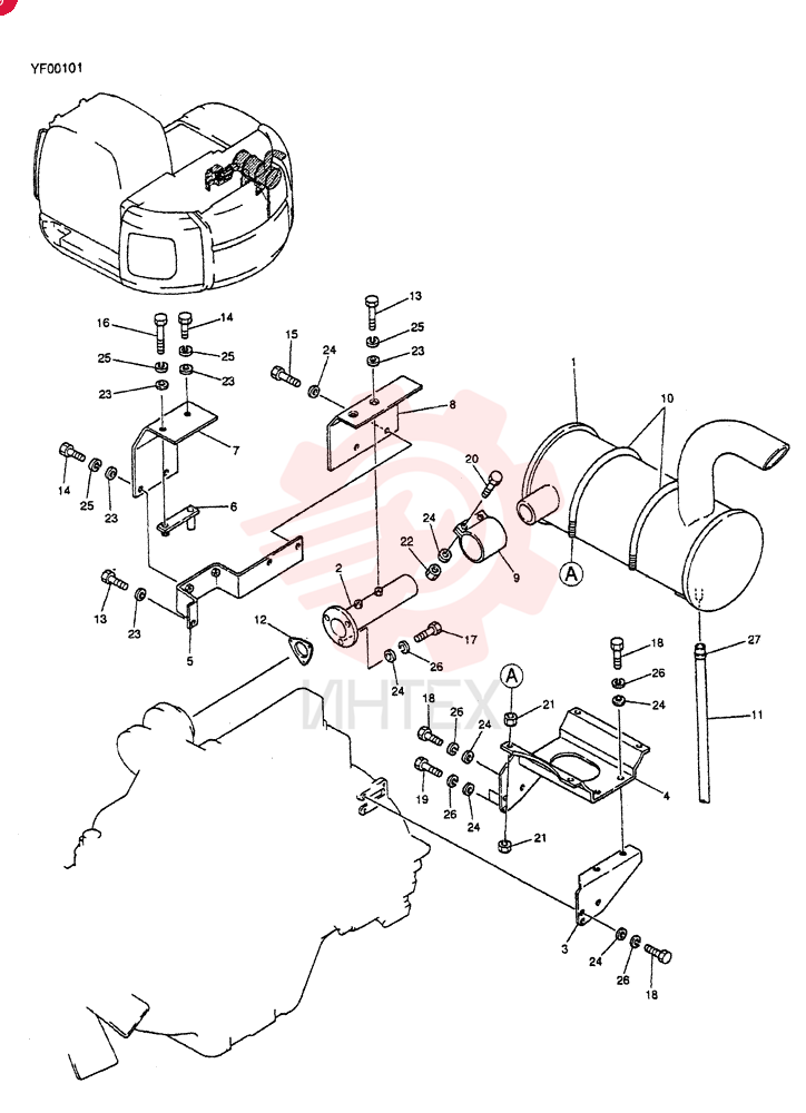 MUFFLER ASSY YN12P00012F1