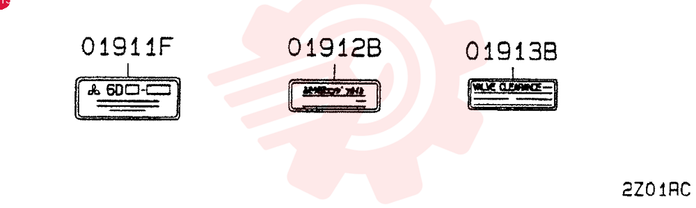 NAME PLATE, ENG  9810-1  to