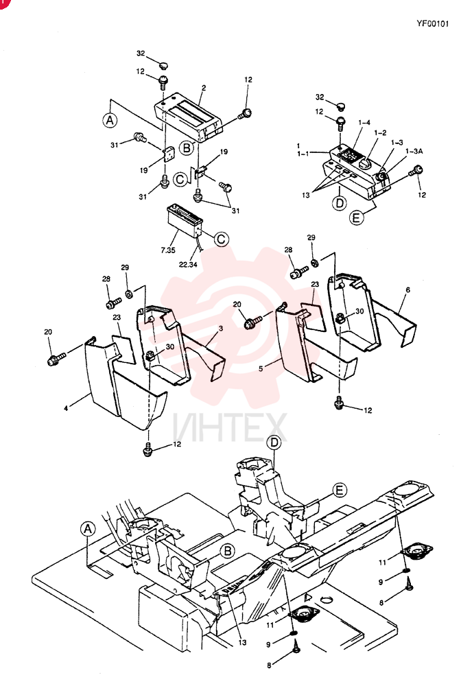 PANEL ASSY, INSTRUMENT (AM TUNER) YN17M00013F1 (2)