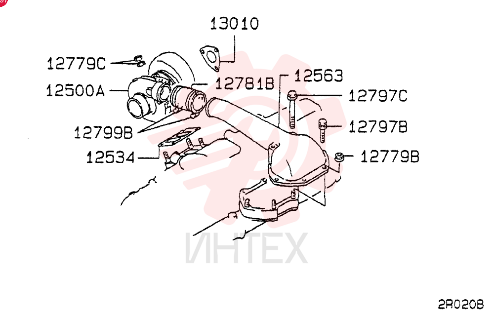 TURBOCHARGER VAME088840 (1)