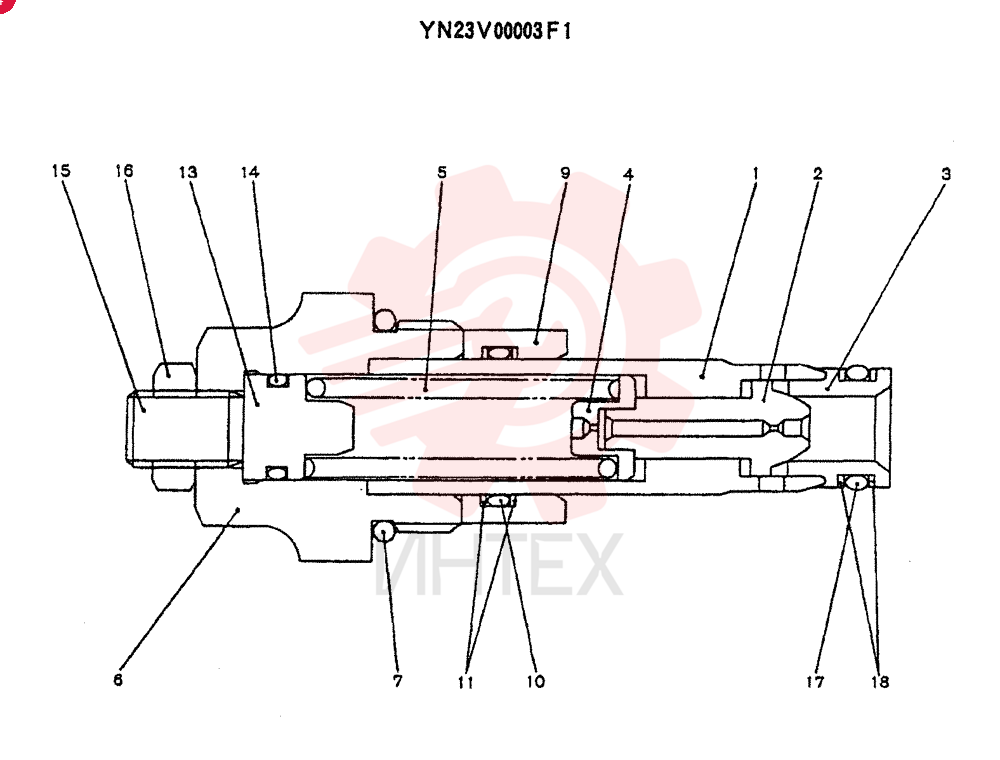 VALVE PRESSURE RELIE YN23V00003F1