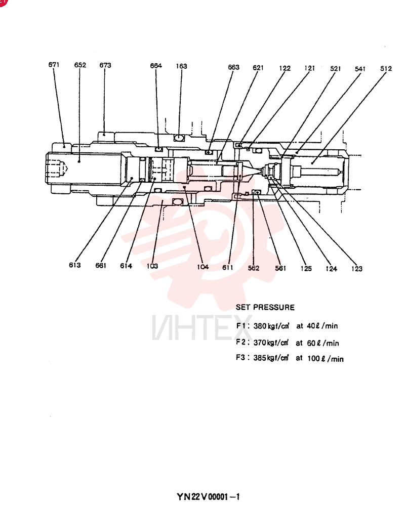 VALVE PRESSURE RELIE YN22V00001F1