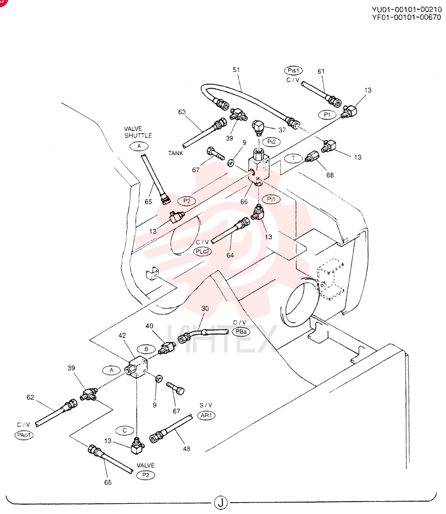 CONTROL LINES, VALVE YN64H00092F2 (2)