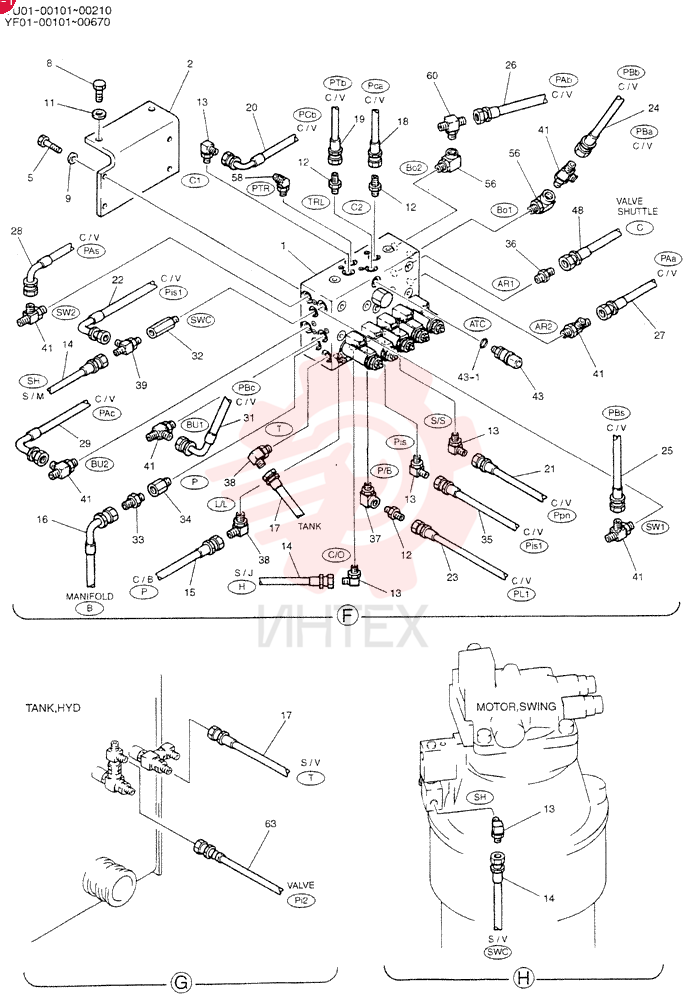 CONTROL LINES, VALVE YN64H00092F2 (3)