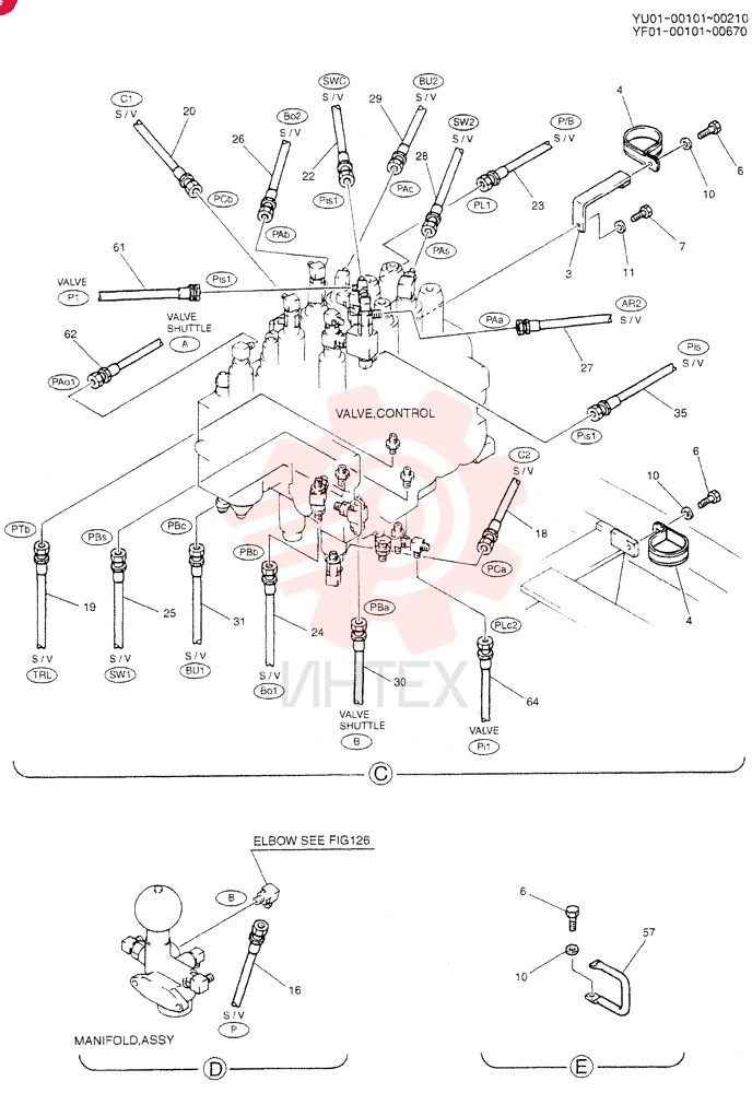 CONTROL LINES, VALVE YN64H00072F2 (2)