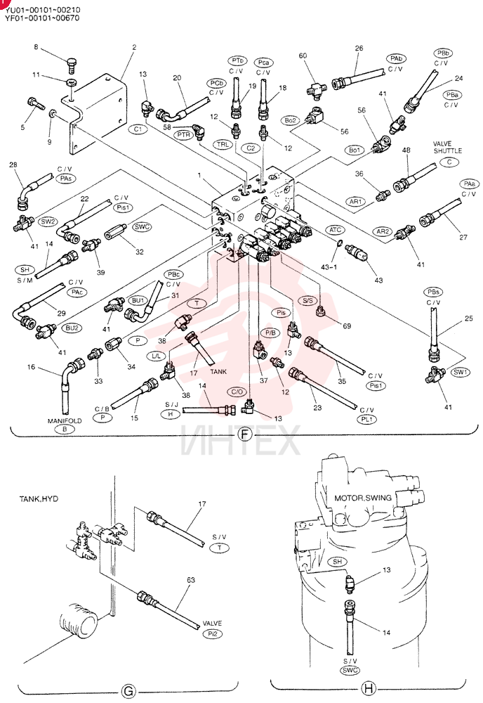 CONTROL LINES, VALVE YN64H00072F2 (3)